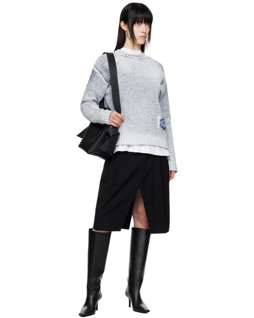 Acne ブラック ミニ Musubi ショルダーバッグ Black