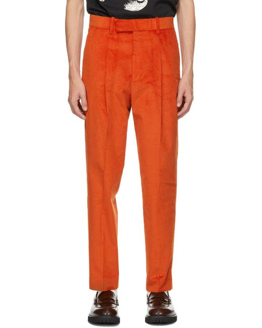 Paul Smith Corduroy Trousers in Orange 