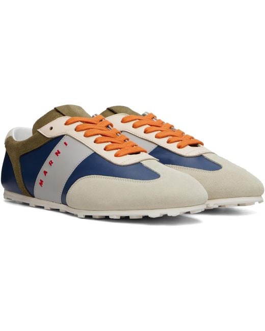 Marni Blue Softy Soccer Sneakers for men