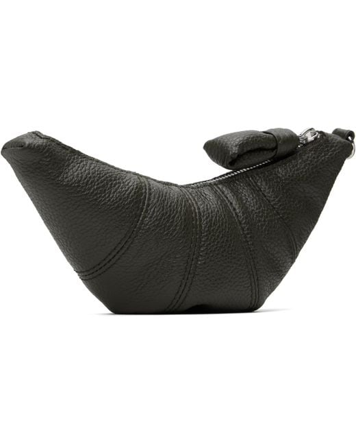Lemaire Black Cross-Body Croissant Coin Pouch