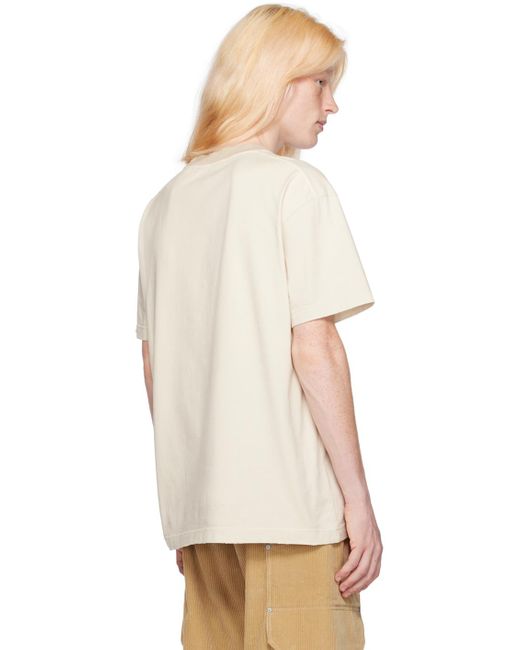 Moncler Genius Natural Moncler X Palm Angels Beige T-shirt for men