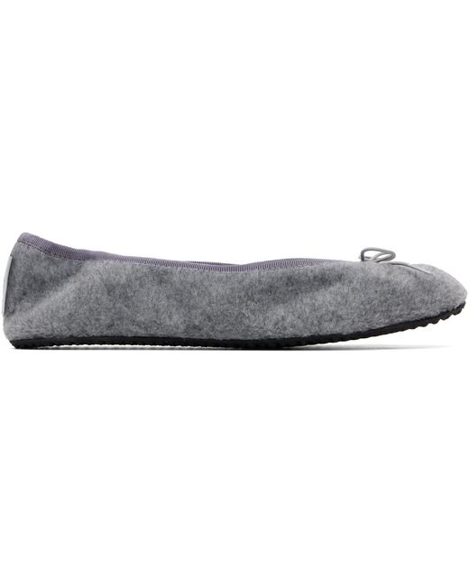 GIMAGUAS Gray Bailarina Felt Ballerina Flats