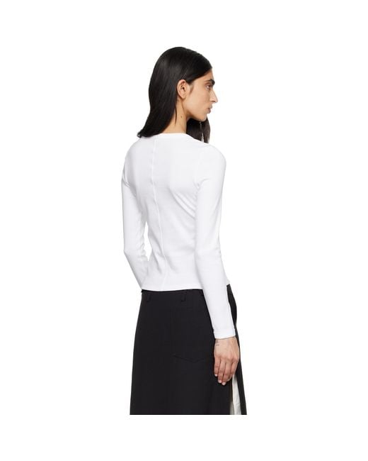 Flore Flore White Dewi Longsleeve T-Shirt
