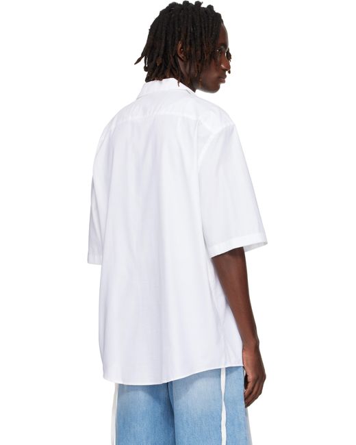 Acne White Button-Up Shirt for men