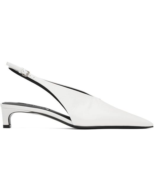 Jil Sander Black Slingback Heels