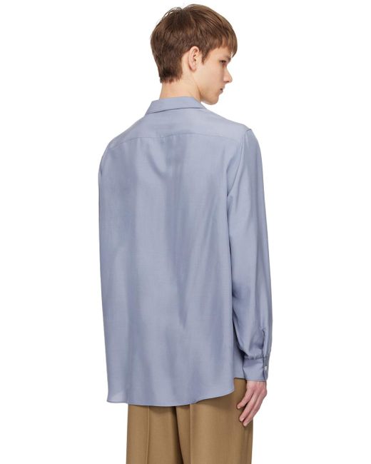 The Row Blue Kiton Shirt for men