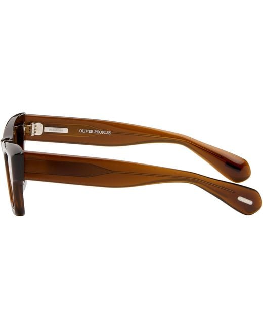 Jil Sander Black Oliver Peoples 'Edition 3' Cat Eye Sunglasses