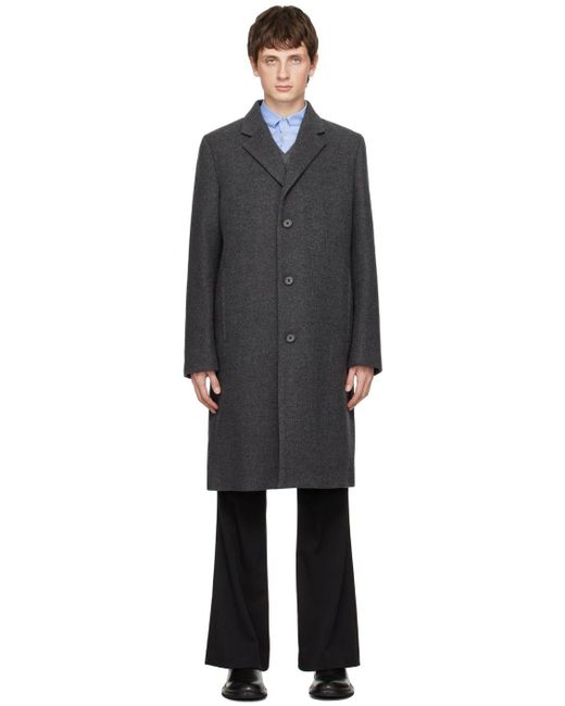 Theory Suffolk Coat in Black for Men | Lyst