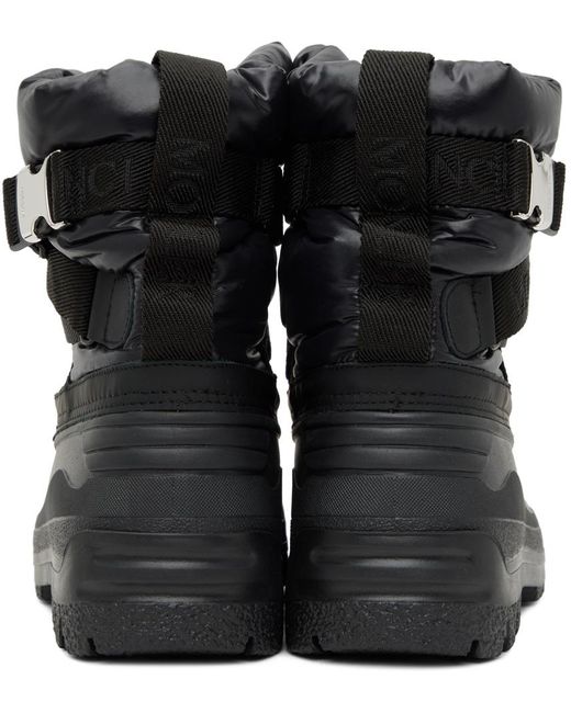 Moncler Black Summus Belt Chelsea Boots for men