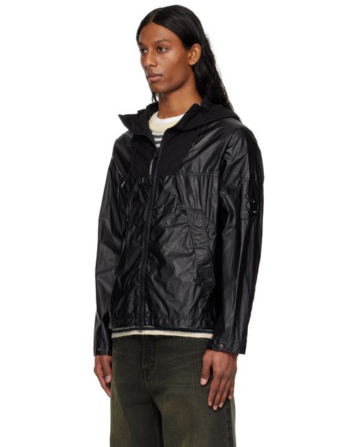 C.P. Company Cs Ii Mixed Hooded Lens Jacket in Black for Men | Lyst UK