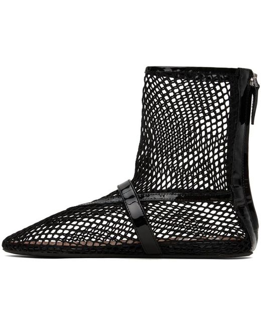 Alaïa Black Fishnet High Boots