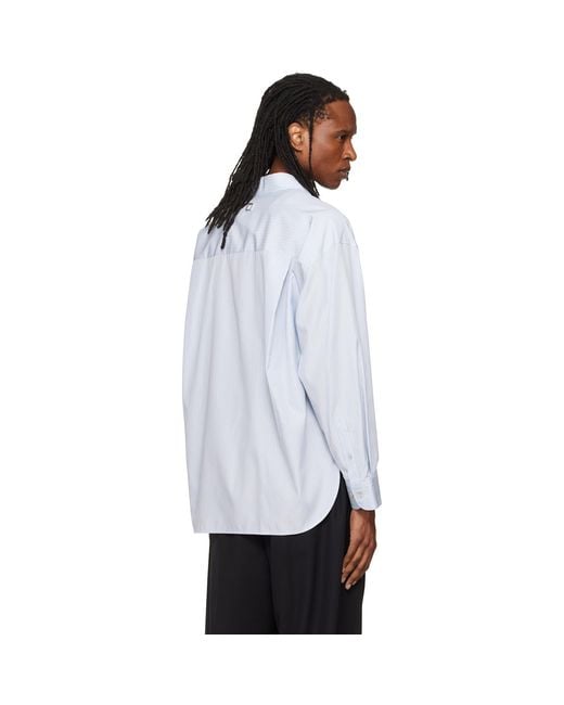 Wooyoungmi White Striped Cotton Shirt for men