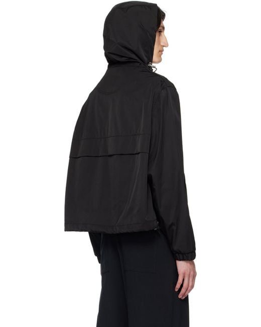 AMI Black Hooded Jacket for men