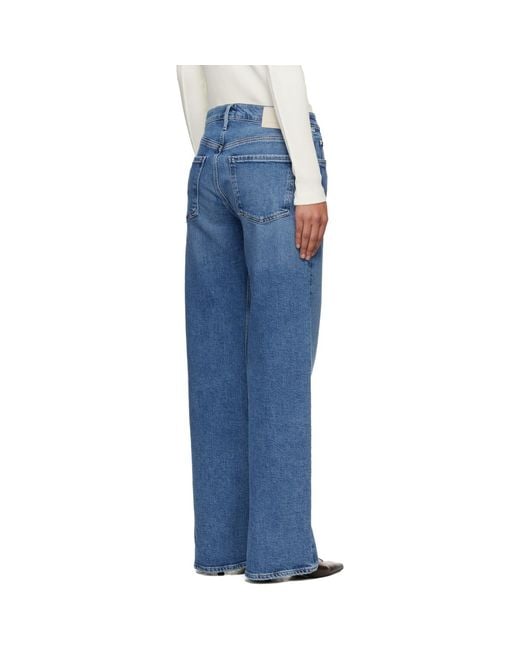 Citizens of Humanity Blue Nora Trouser Leg Jeans