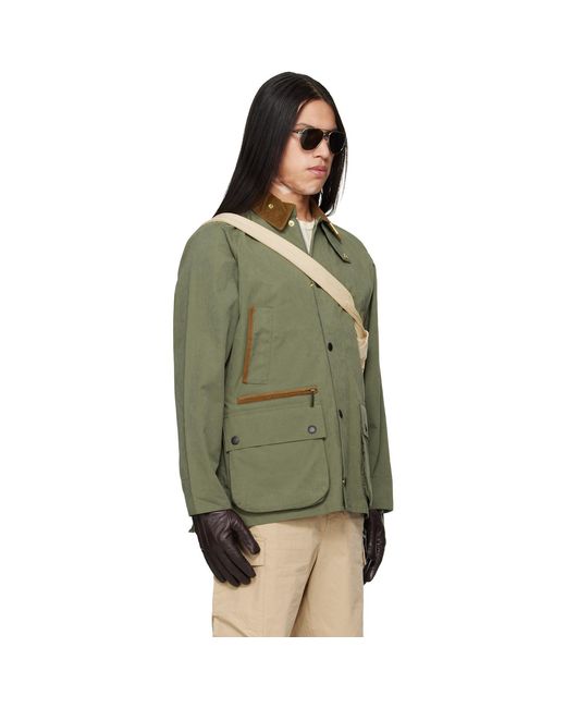 Barbour Green Khaki Icons Bedale Casual Jacket for men
