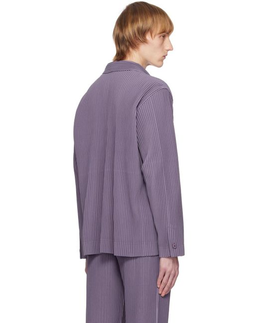 Homme Plissé Issey Miyake Homme Plissé Issey Miyake Purple Tailored Pleats 1 Blazer for men