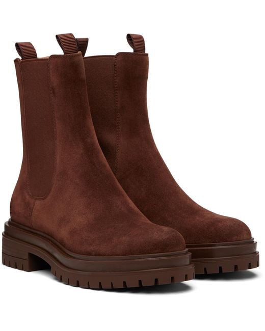 Gianvito Rossi Brown Chester Chelsea Boots