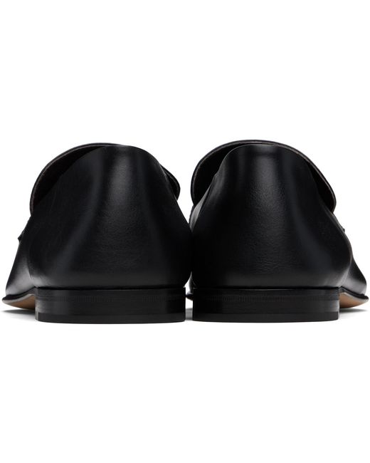 The Row Black Classic Loafers for men