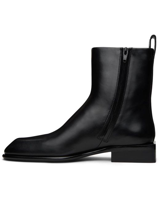 Alexander Wang Black Throttle Leather Boots for men