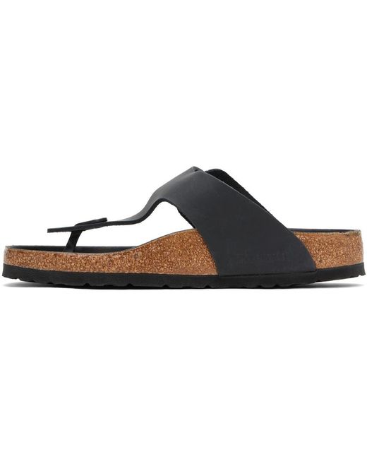 Birkenstock Black Regular Gizeh Big Buckle Sandals