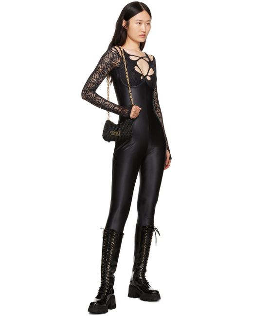 Versace Black Cutout Jumpsuit