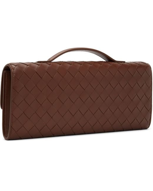 Bottega Veneta ブラウン Andiamo クラッチバッグ Black