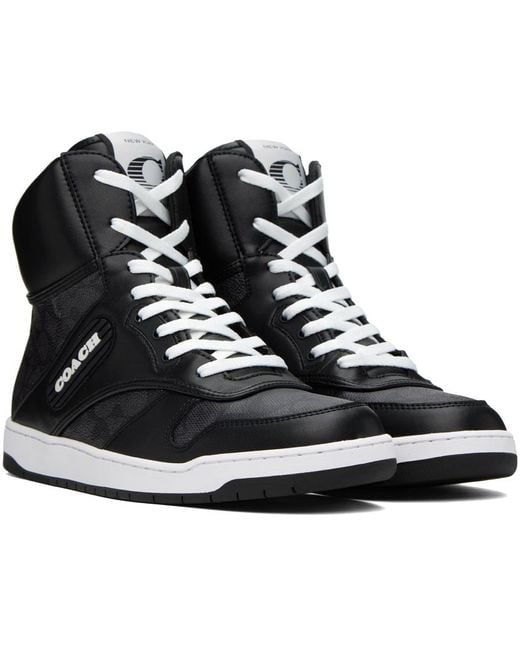 COACH Black & Gray C202 Sneakers for men