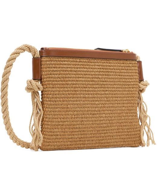 Marni Beige Marcel Zip Pochette Bag in Black | Lyst
