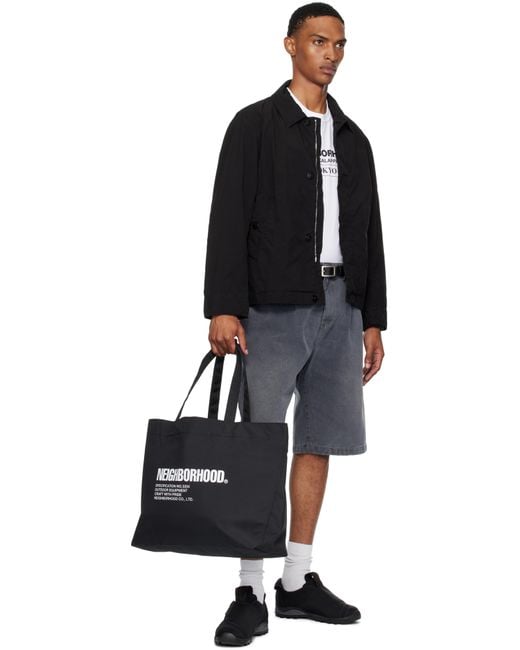 Neighborhood Leather Narrow Belt in Black for Men | Lyst