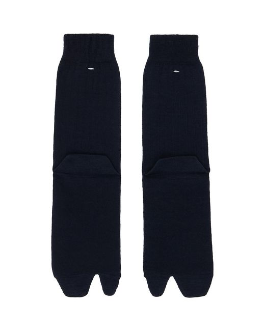 Maison Margiela Blue Wool Tabi Socks