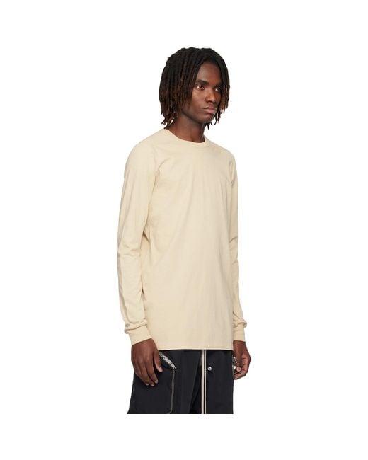 Rick Owens Black Off- Temple Level Ls T-shirt for men