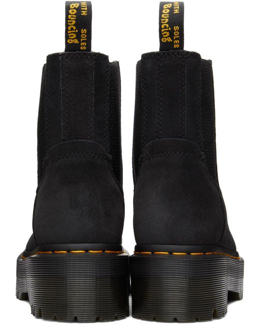 Dr. Martens Suede Jadon Boots in Black | Lyst UK