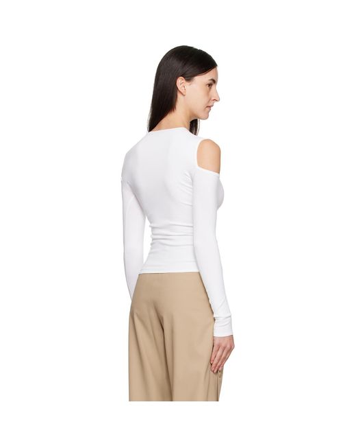 Max Mara White Vik Top