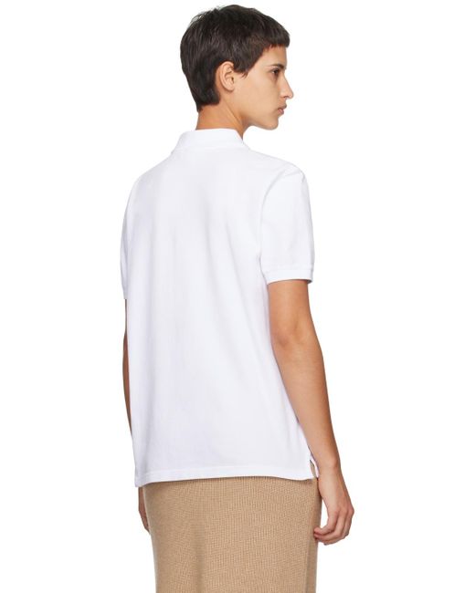 Maison Kitsuné ホワイト フォックスヘッド パッチ ポロシャツ White