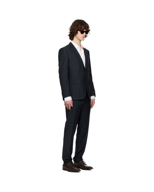 Boss Black Checkered Suit for men