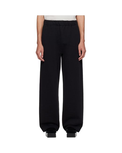 Jacquemus Black 'The Rond Carré' Sweatpants for men