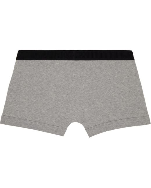 Tom Ford Black Cotton Boxer Briefs for men