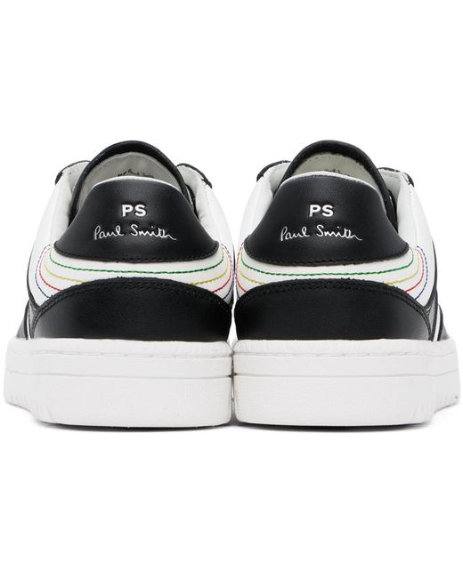 Baskets Liston blanc et noir en cuir Paul Smith pour homme en coloris Black