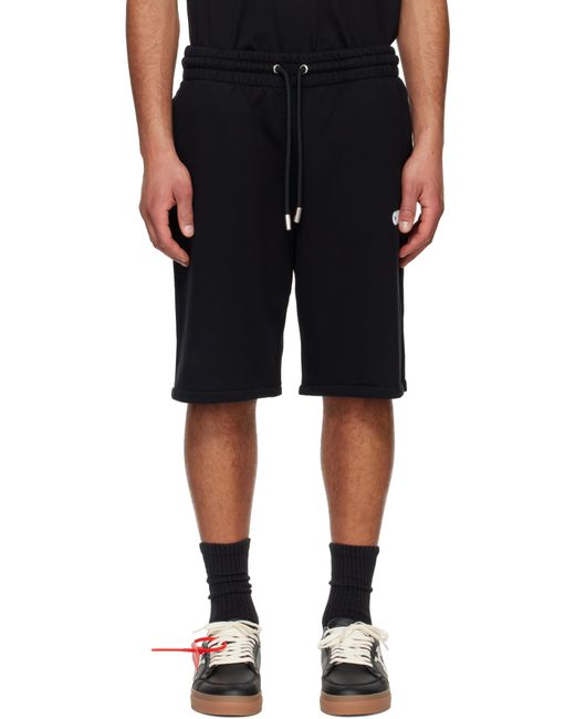 Short De Survêtement Noir À Quatre Flèches À Effet Aérosol Off-White c/o Virgil Abloh pour homme en coloris Black