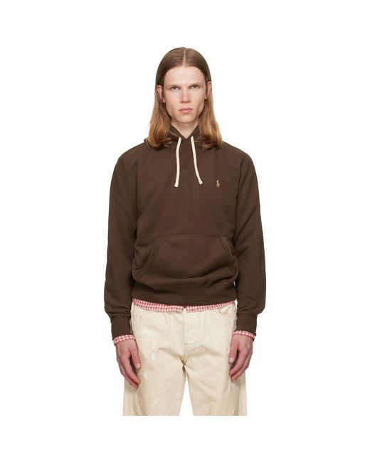 Polo Ralph Lauren Brown 'The Rl Fleece' Hoodie for men