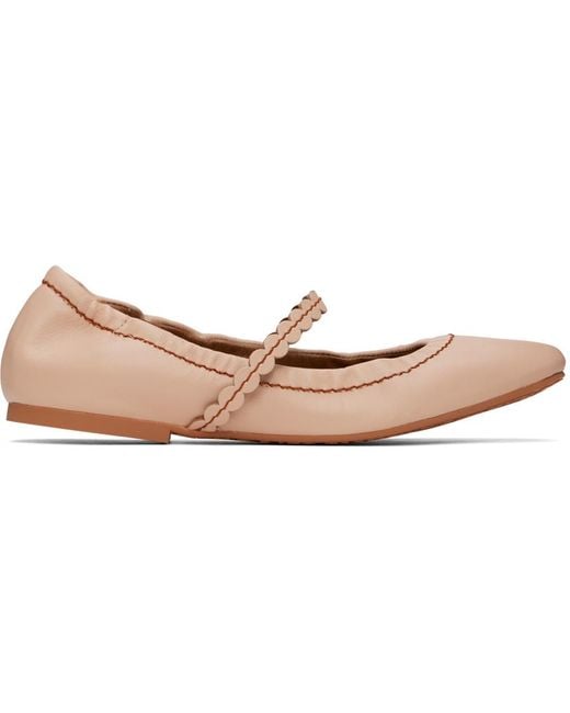 See By Chloé Black Pink Kaddy Ballerina Flats