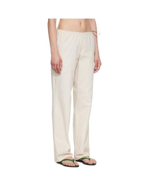 Brooke Callahan Natural Tie Lounge Pants