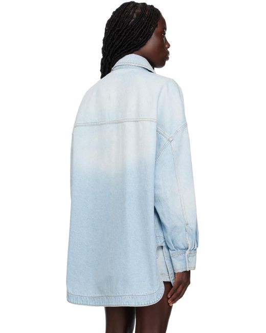 The Attico Blue Oversized Denim Jacket
