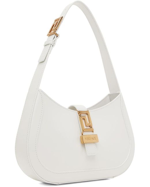 Versace White Greca Goddess Small Bag