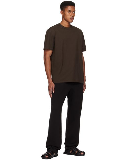 Skims Black Heavyweight Cotton Relaxed T-Shirt for men
