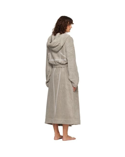 Rick Owens Multicolor Off- Temple Pentagram Bathrobe