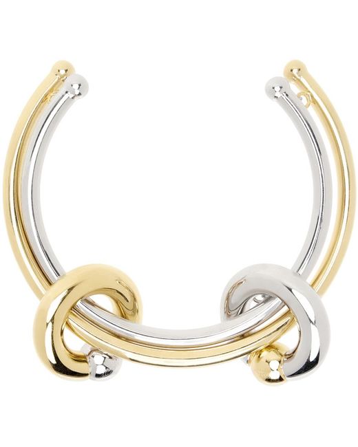Jean Paul Gaultier Metallic Silver & Gold-Tone Hardware Choker Necklace