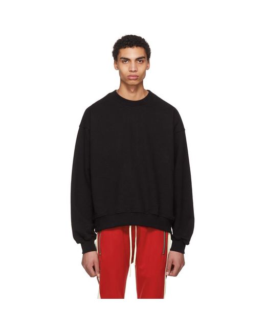 Black Heavy Terry Logo Sweatshirt 