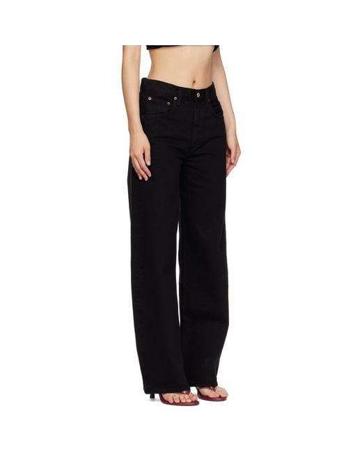 Agolde Black Low Curve Jeans