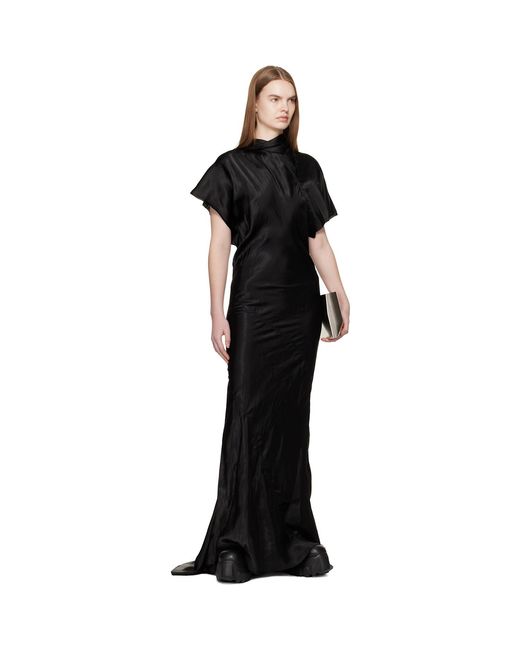 Rick Owens Black Temple Seb Maxi Dress